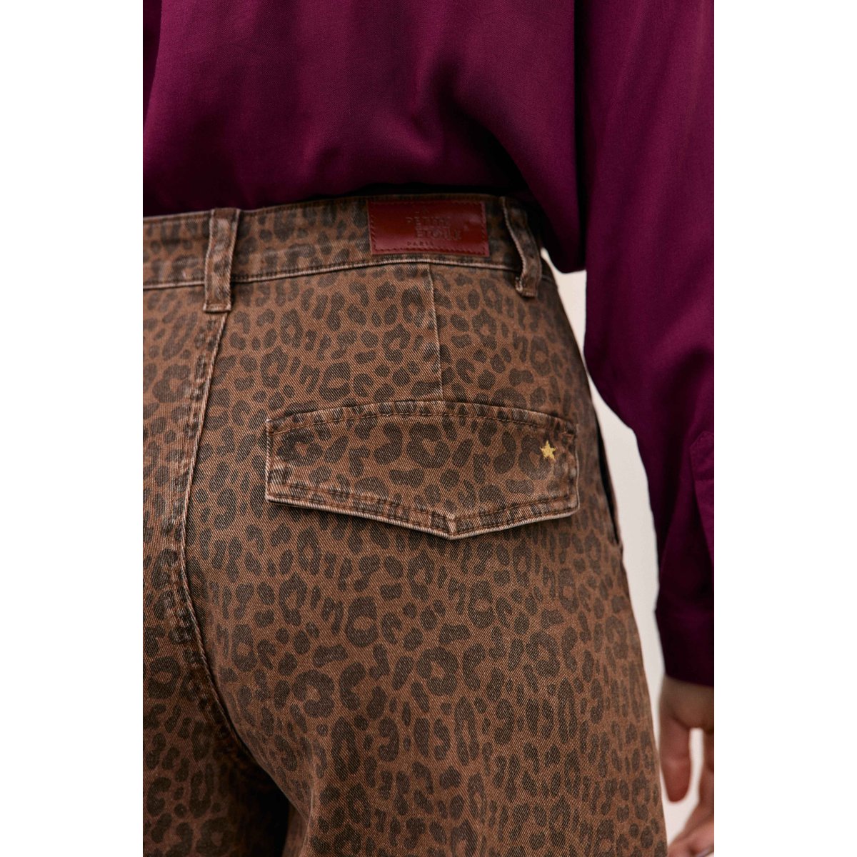 PANTALON imprimé animalier PELYAN 08-leopard, LA PETITE ETOILE