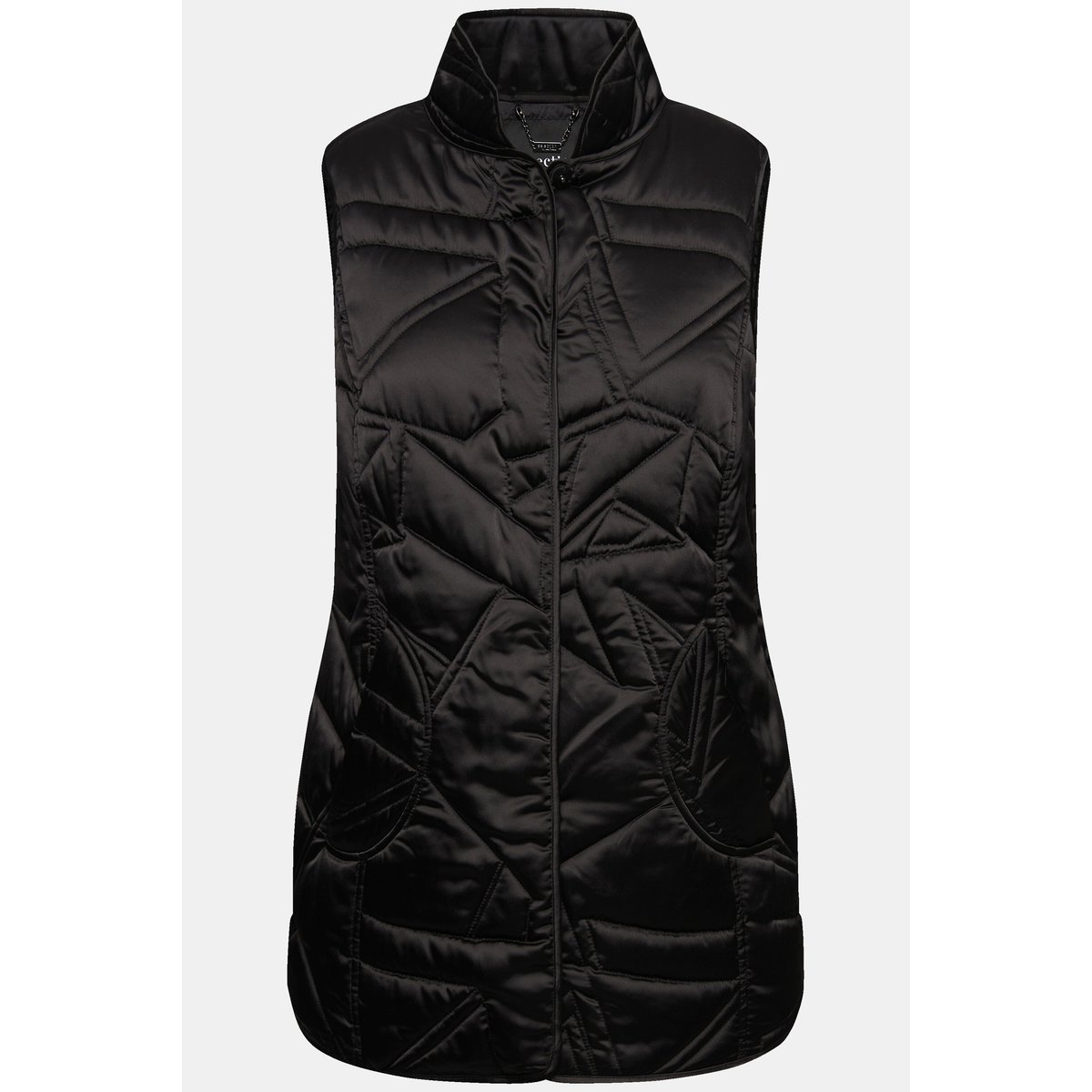 Gilet matelassé sans manches, col rond noir, ULLA POPKEN