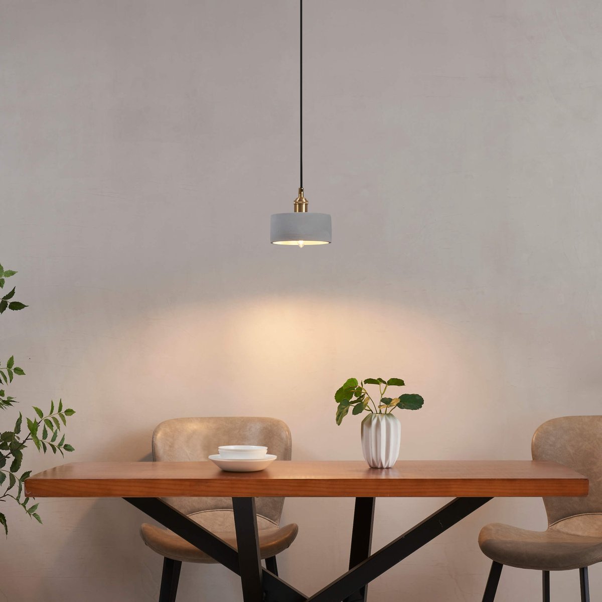 Petite suspension en béton brut - LIKO gris, KOSILUM