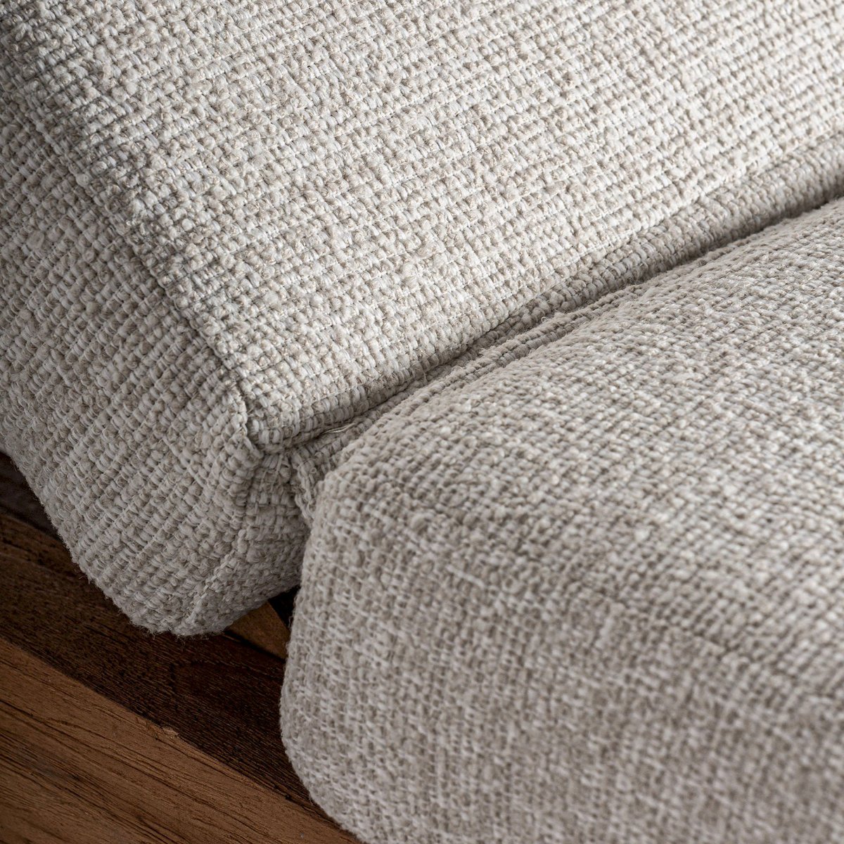 Bain de soleil en teck collection S.TESTA bois naturel et beige, RECOLLECTION