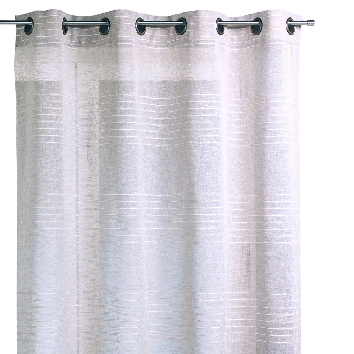 Voilage Fantaisie Rayé crème, HOME MAISON