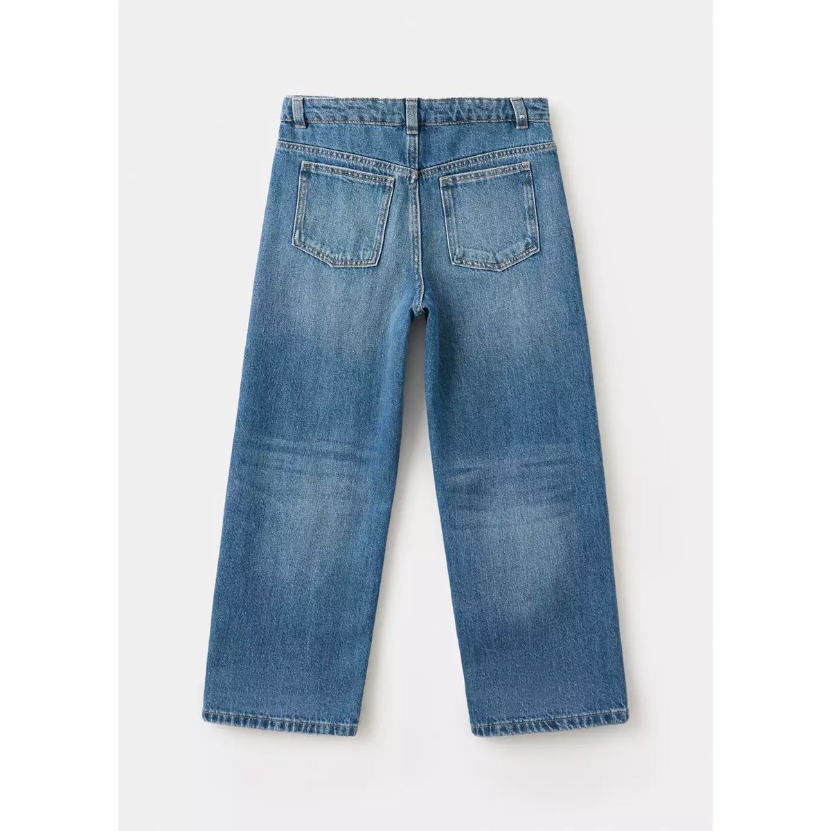 Jean wide leg bleu moyen, MANGO KIDS