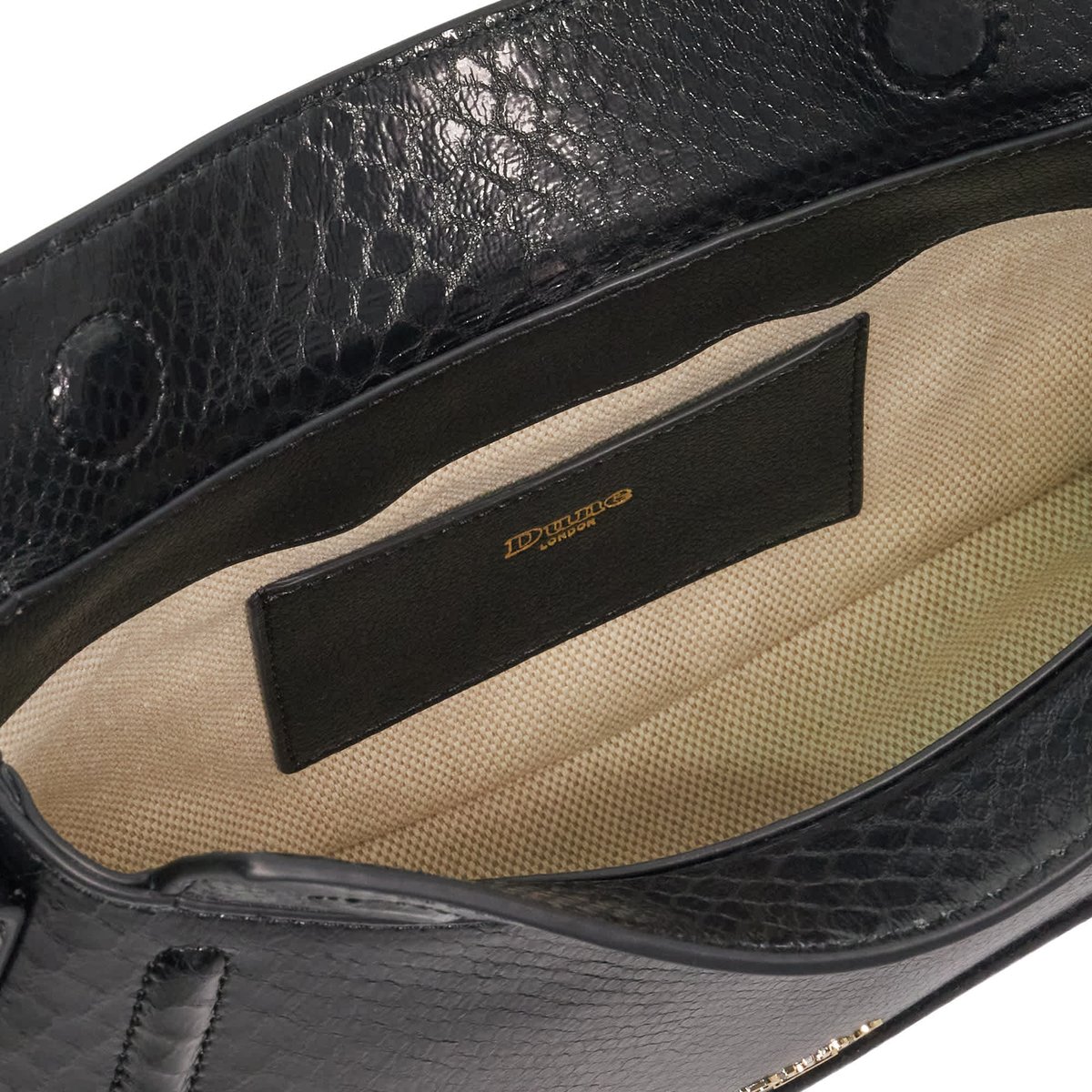 Sac à bandoulière sculptural - DEPENDENT black-black leather, DUNE LONDON