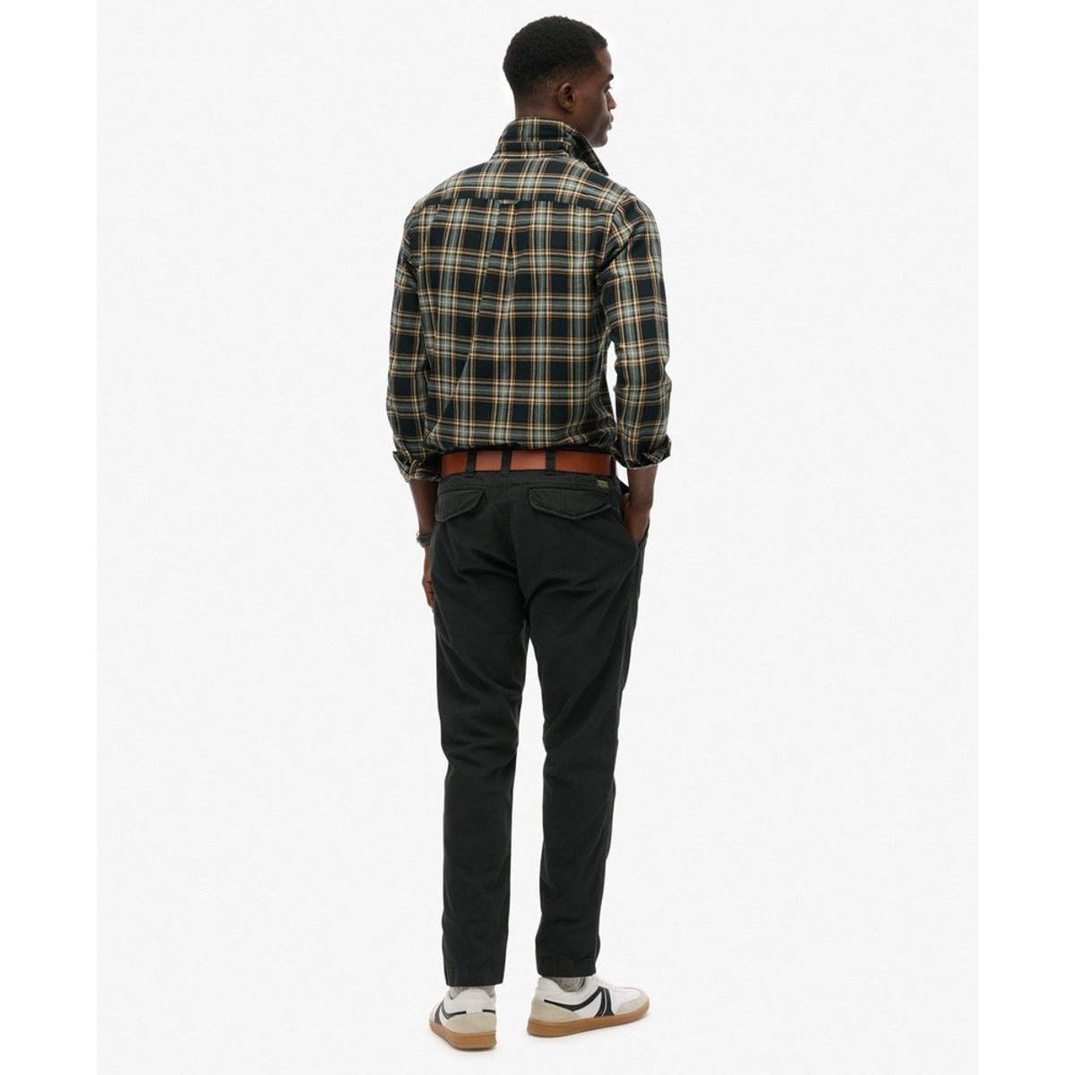 Pantalon Chino Utility noir délavé, SUPERDRY