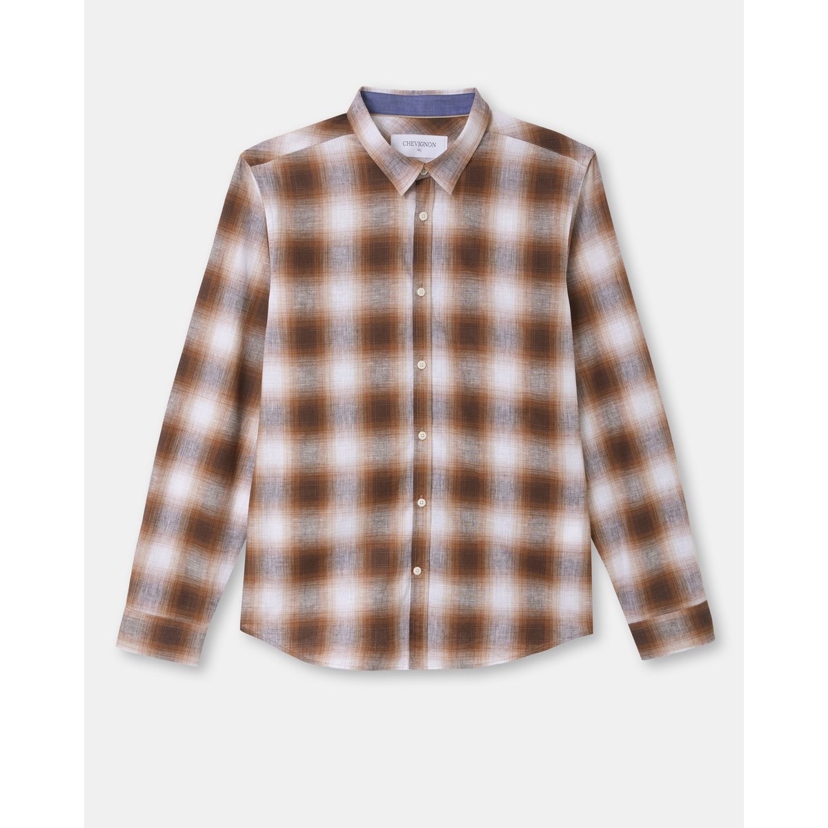 Chemise en coton DANNY marron, CHEVIGNON