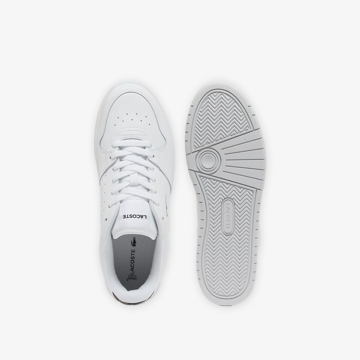 Sneakers Court Ace homme en cuir blanc-147, LACOSTE
