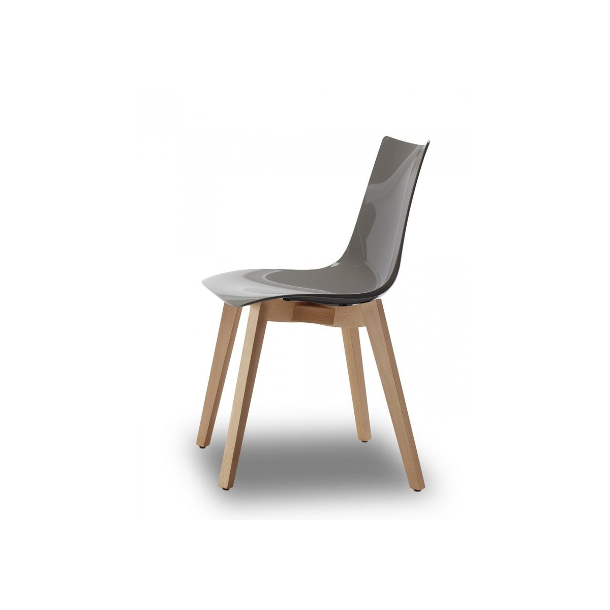 Chaise design en bois, NATURAL ZEBRA blanc, SCAB DESIGN
