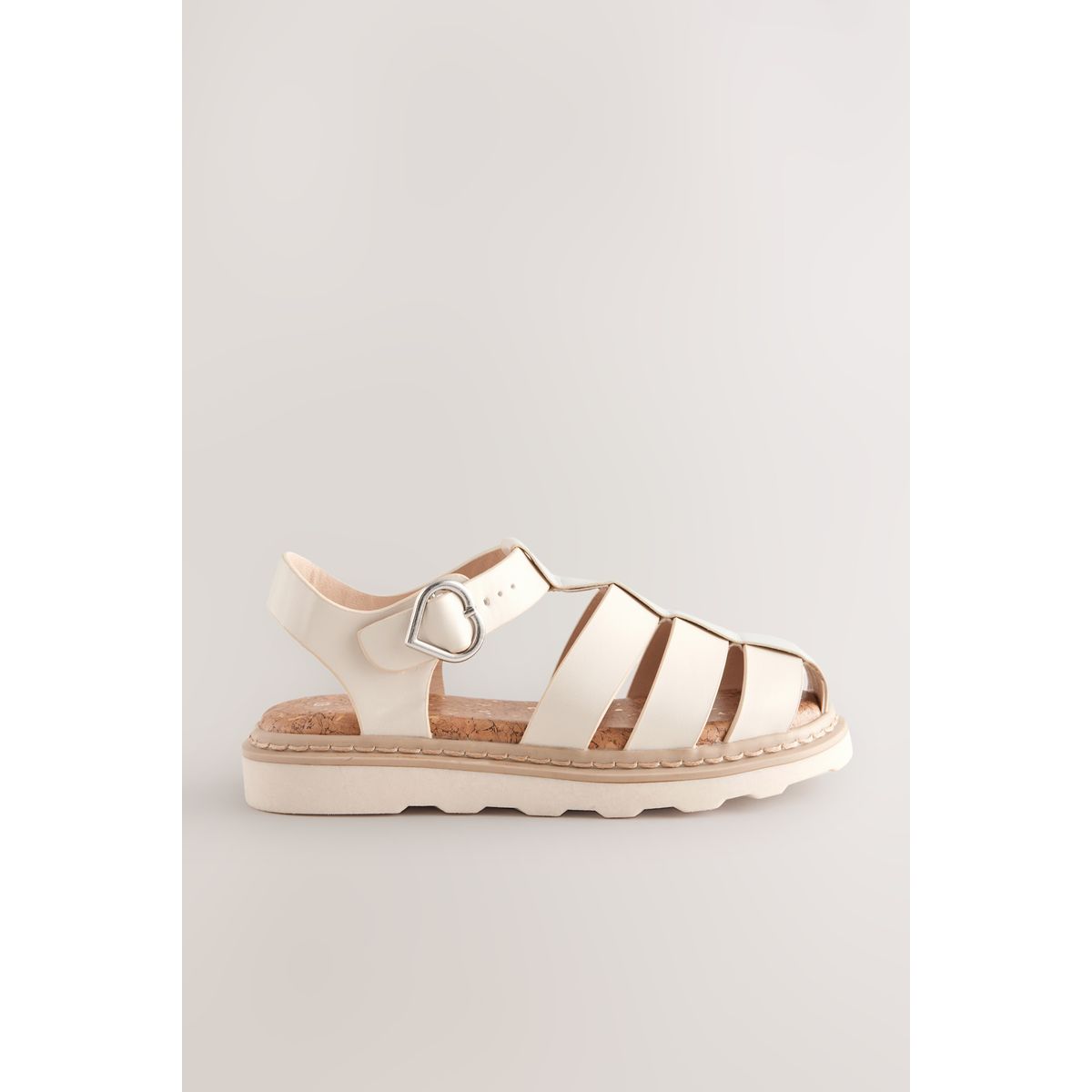 Sandales épaisses en plastique style pêcheur blanc, NEXT