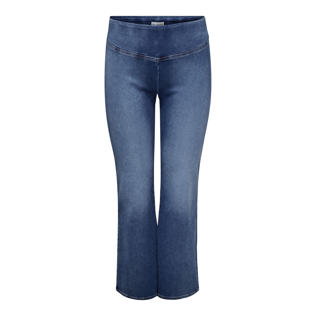 Jean Flared medium blue denim 1, ONLY CARMAKOMA