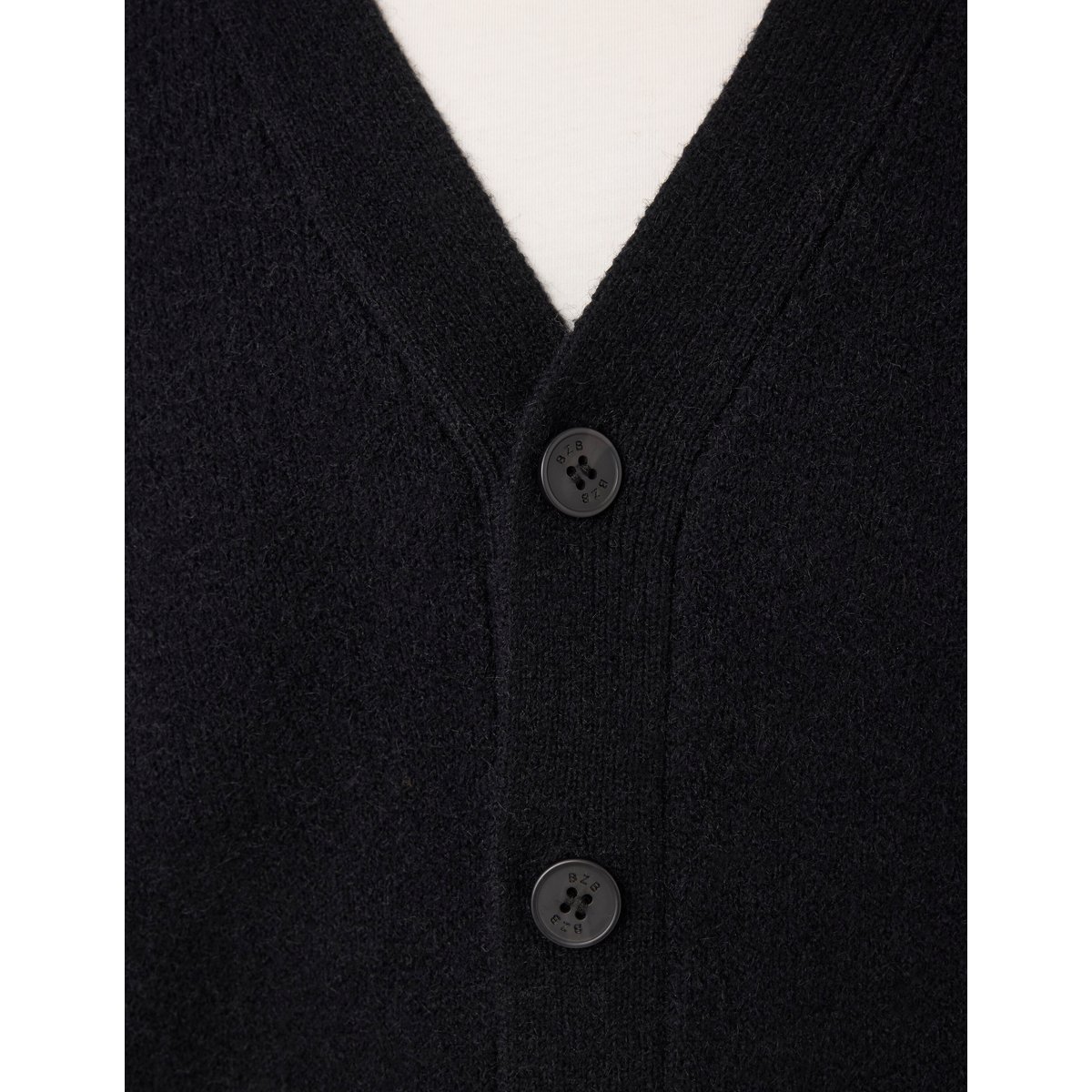 Cardigan jacquard dos noir, BZB