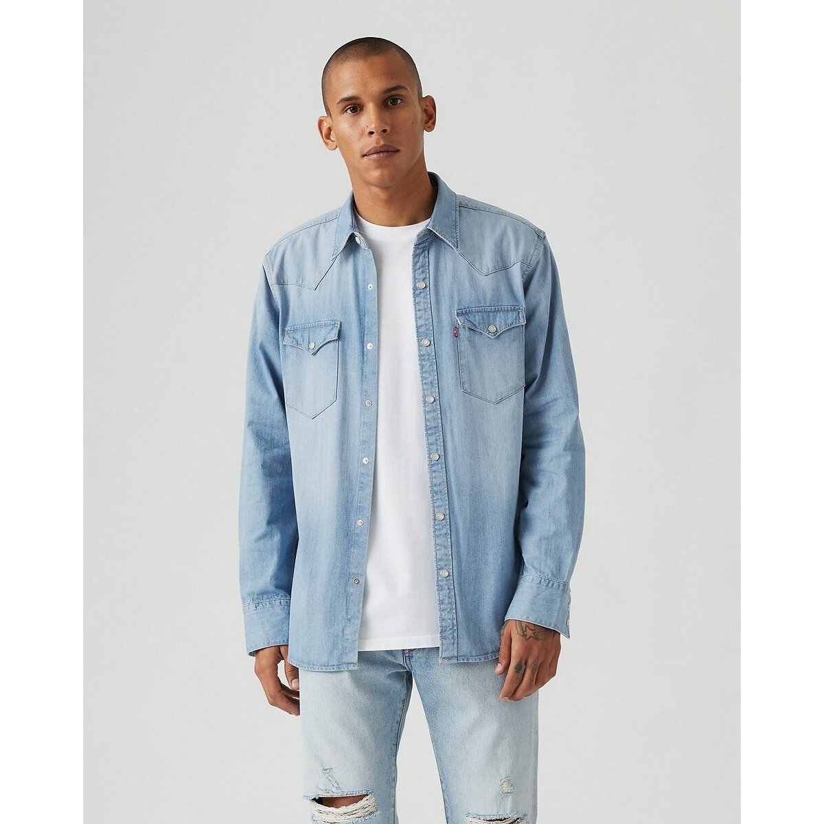 Chemise en jean Barstow Western bleu ciel, LEVI'S