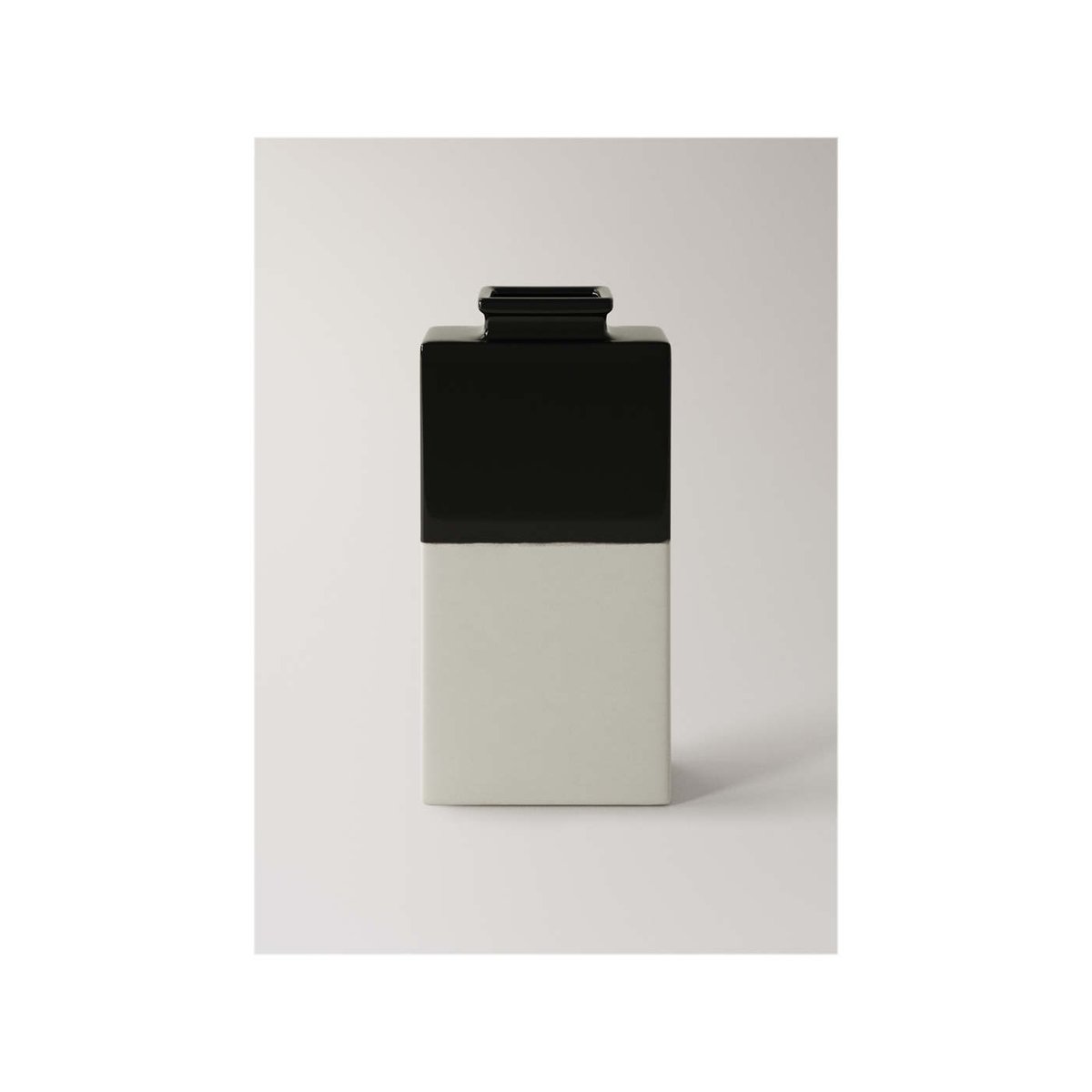 Petit vase en grès bicolore cerise, MANGO HOME