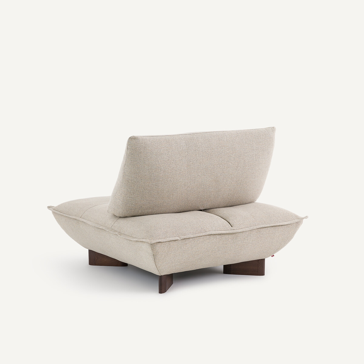 Chauffeuse modulable en tweedé, KAORI naturel/gris clair, AM.PM