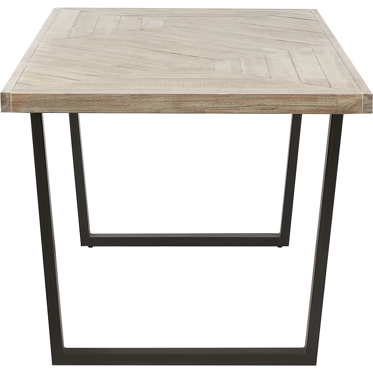 Marea Sand Wash Parquet Industrial Dining Table (Seats 6) acacia, ÉDITÉ