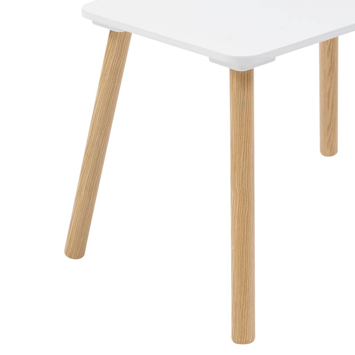 Ensemble table et 2 chaises enfant en bois de pin ALEX blanc, ATMOSPHERA FOR KIDS