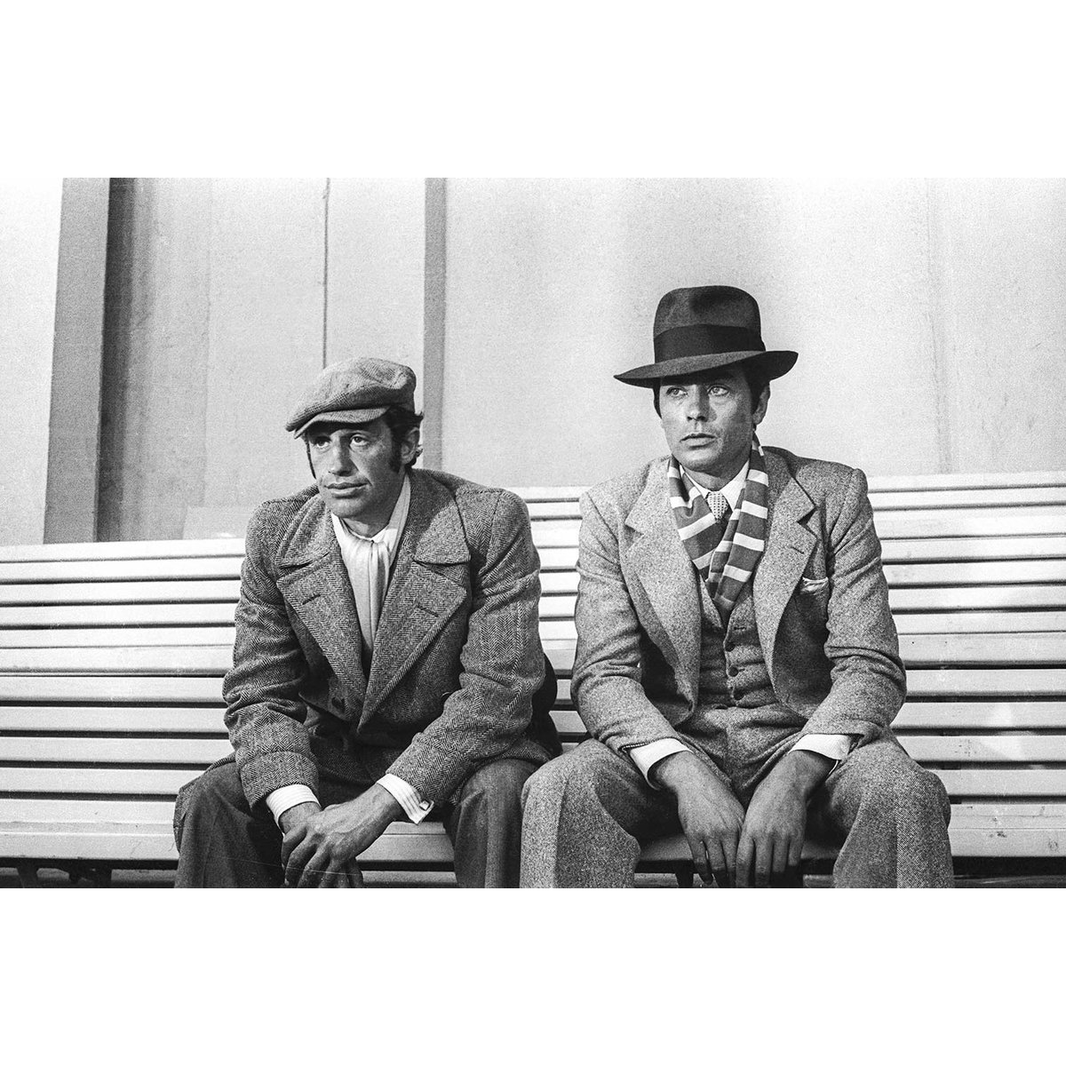 Tableau Belmondo et Delon dans Borsalino toile imprimée, HEXOA
