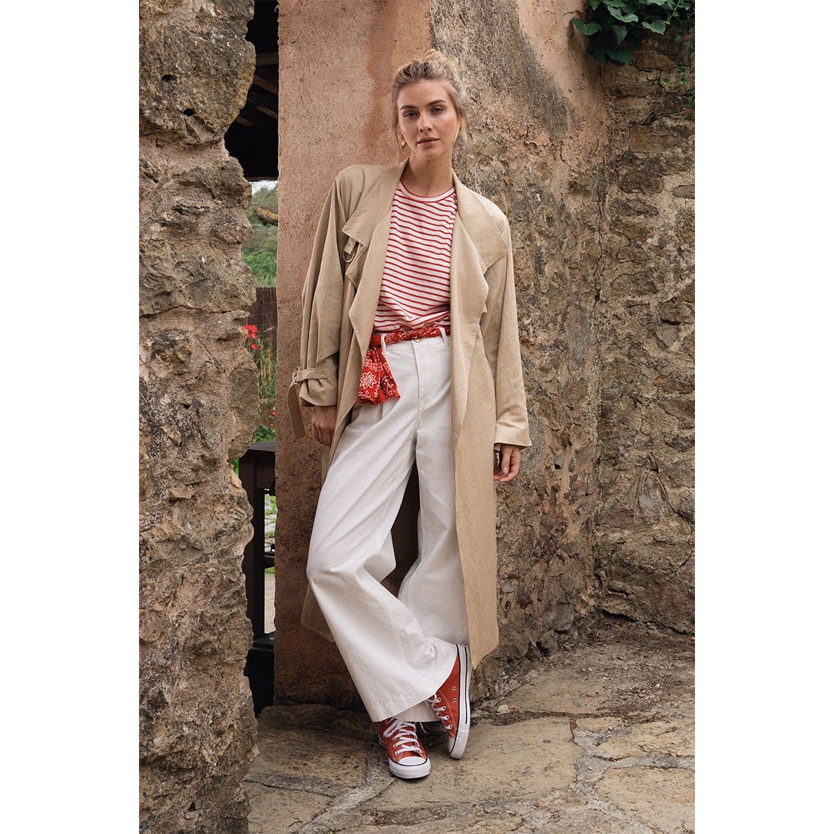 Jean taille haute et large blanc, MOLLY BRACKEN