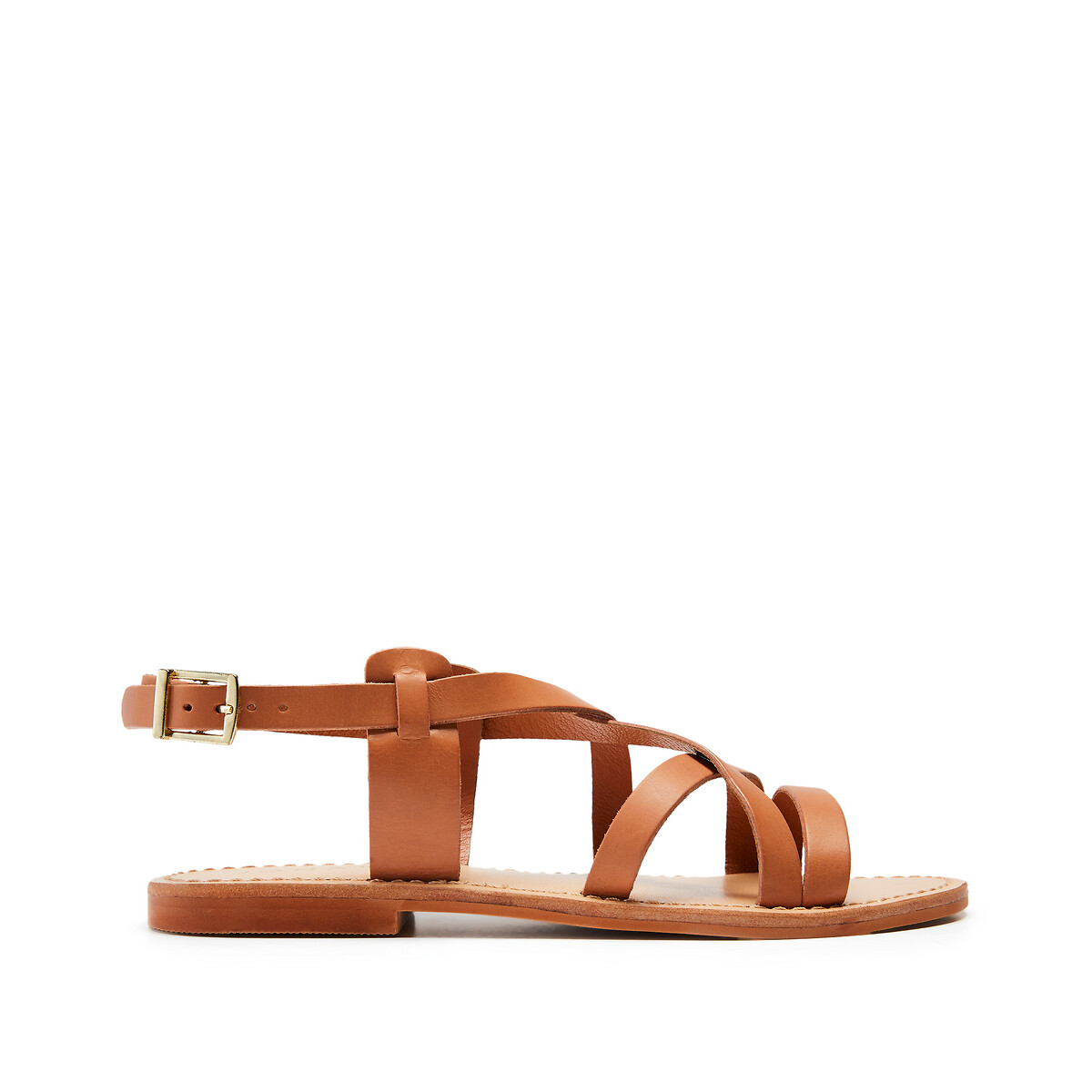 Wischia Leather Sandals cognac, JONAK