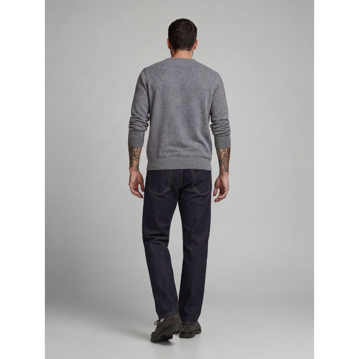 Pull En Maille grey melange 2, JACK & JONES