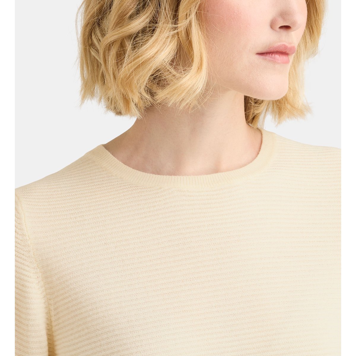 Pull carmen r doux écru, GALERIES LAFAYETTE