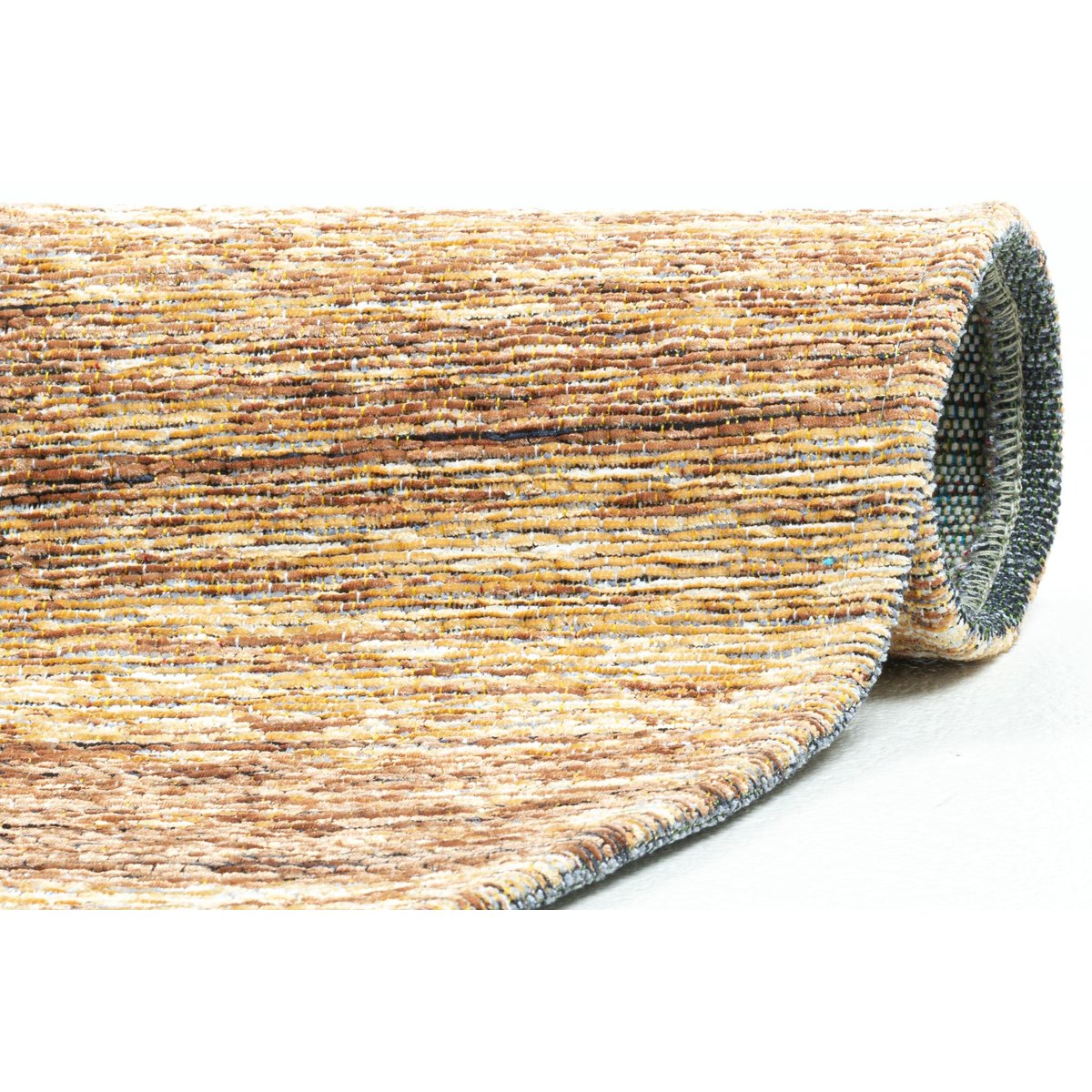 Tapis salon moderne - KEITUM marron, THEKO