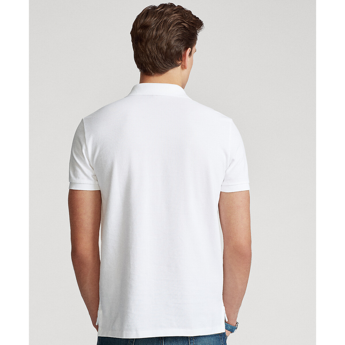 Polo iconica in piqué di cotone bianco, POLO RALPH LAUREN