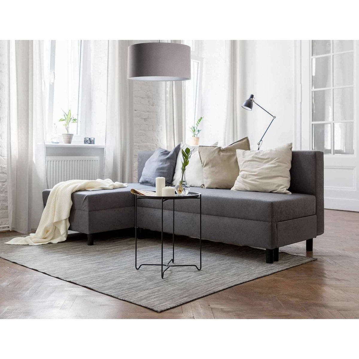 Suspension en tissu, GLAM gris, BPS KONCEPT