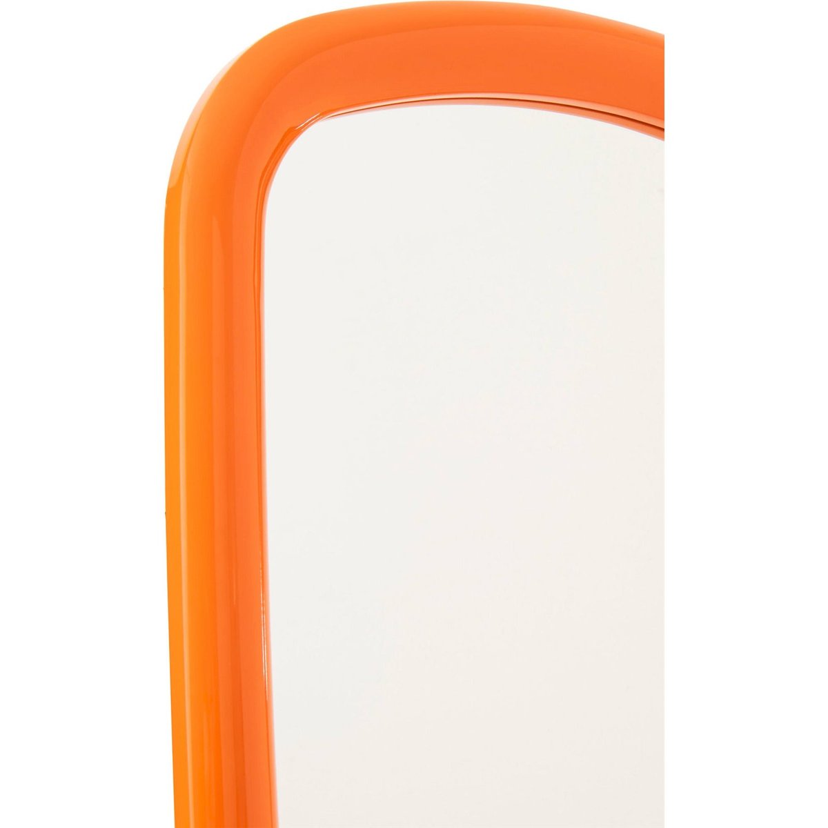 Miroir mural rectangulaire en bois orange, RECOLLECTION
