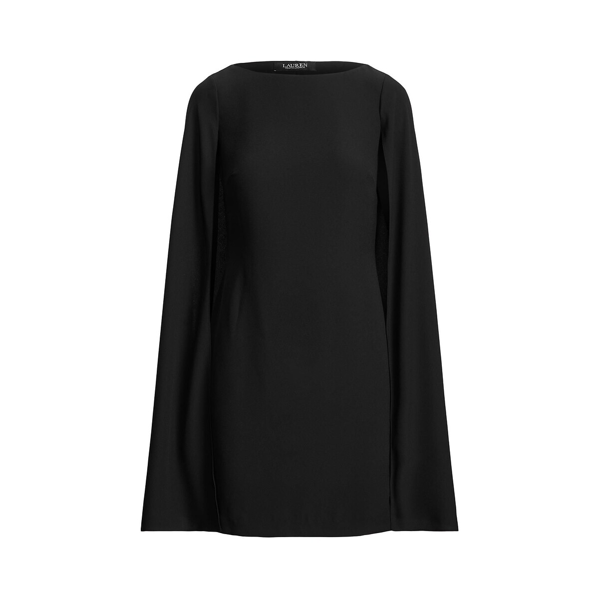 Robe courte cocktail col bateau cape PETRA noir, LAUREN RALPH LAUREN