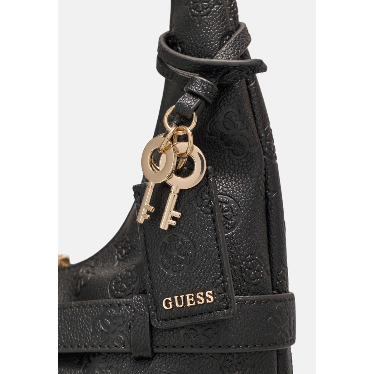 Sac Hobo Logo Ella noir, GUESS