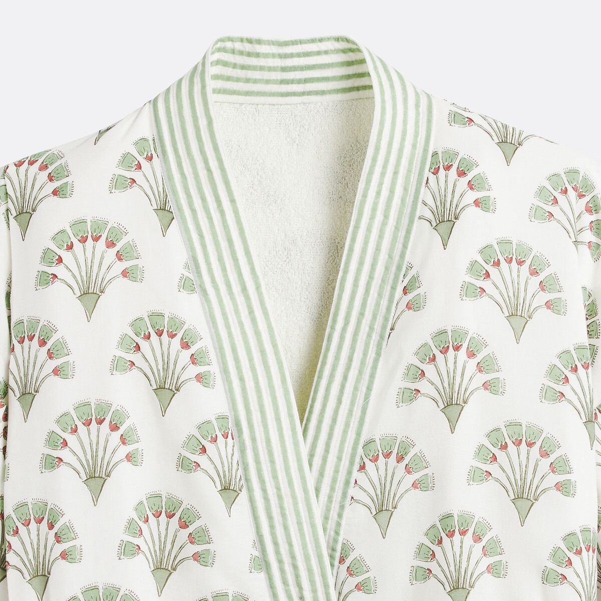 Roupão de banho estampado, avesso em turco, Joyce estampado, LA REDOUTE INTERIEURS