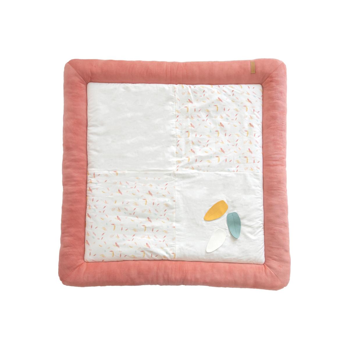 Tapis de parc Happy rose, blanc, jaune, DOMIVA