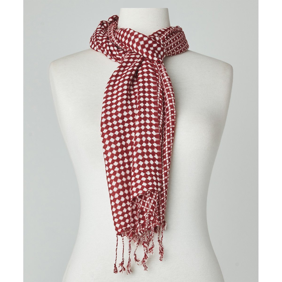 Foulard à col à carreaux rouge, JOE BROWNS