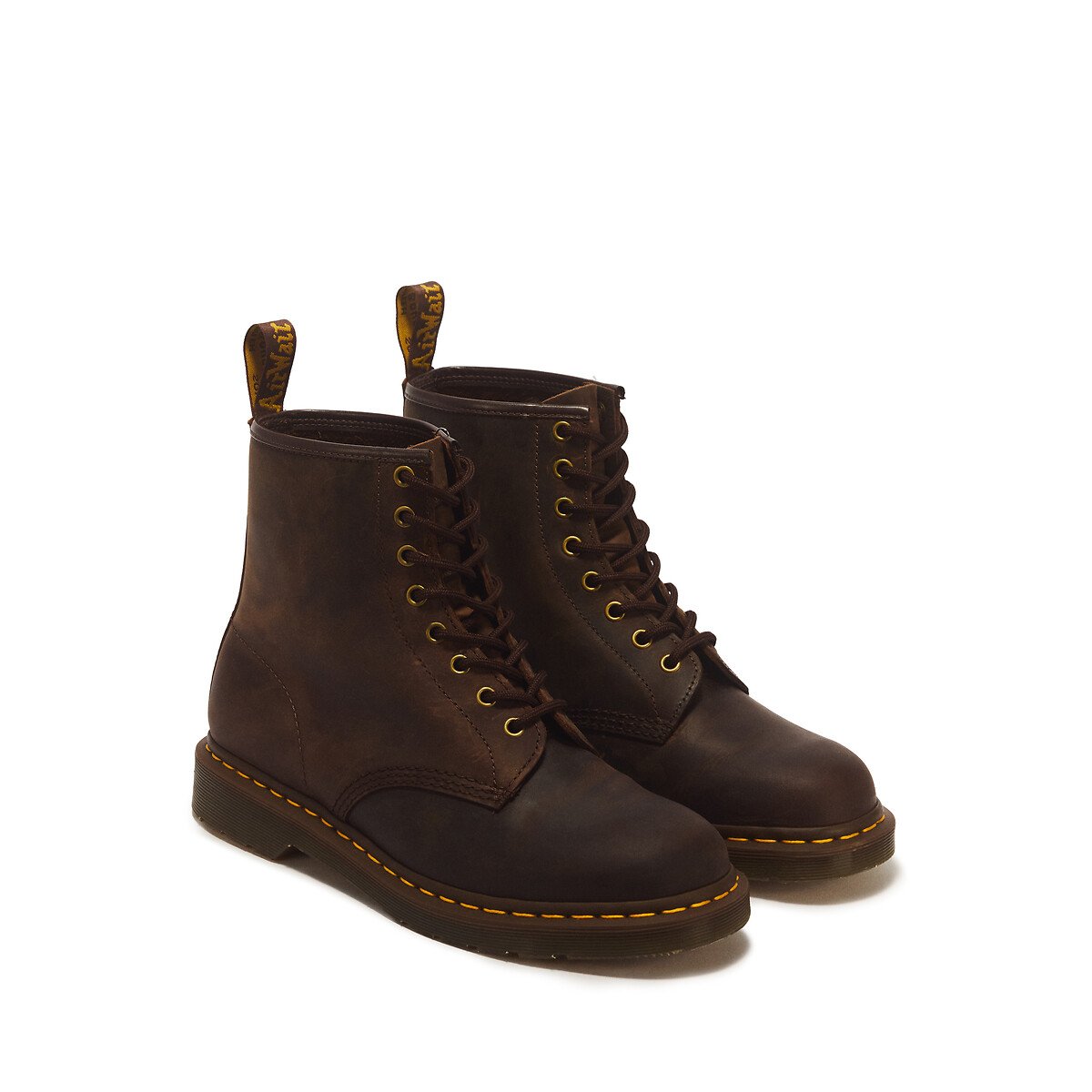 Boots 1460 en cuir Crazy Horse marron, DR. MARTENS