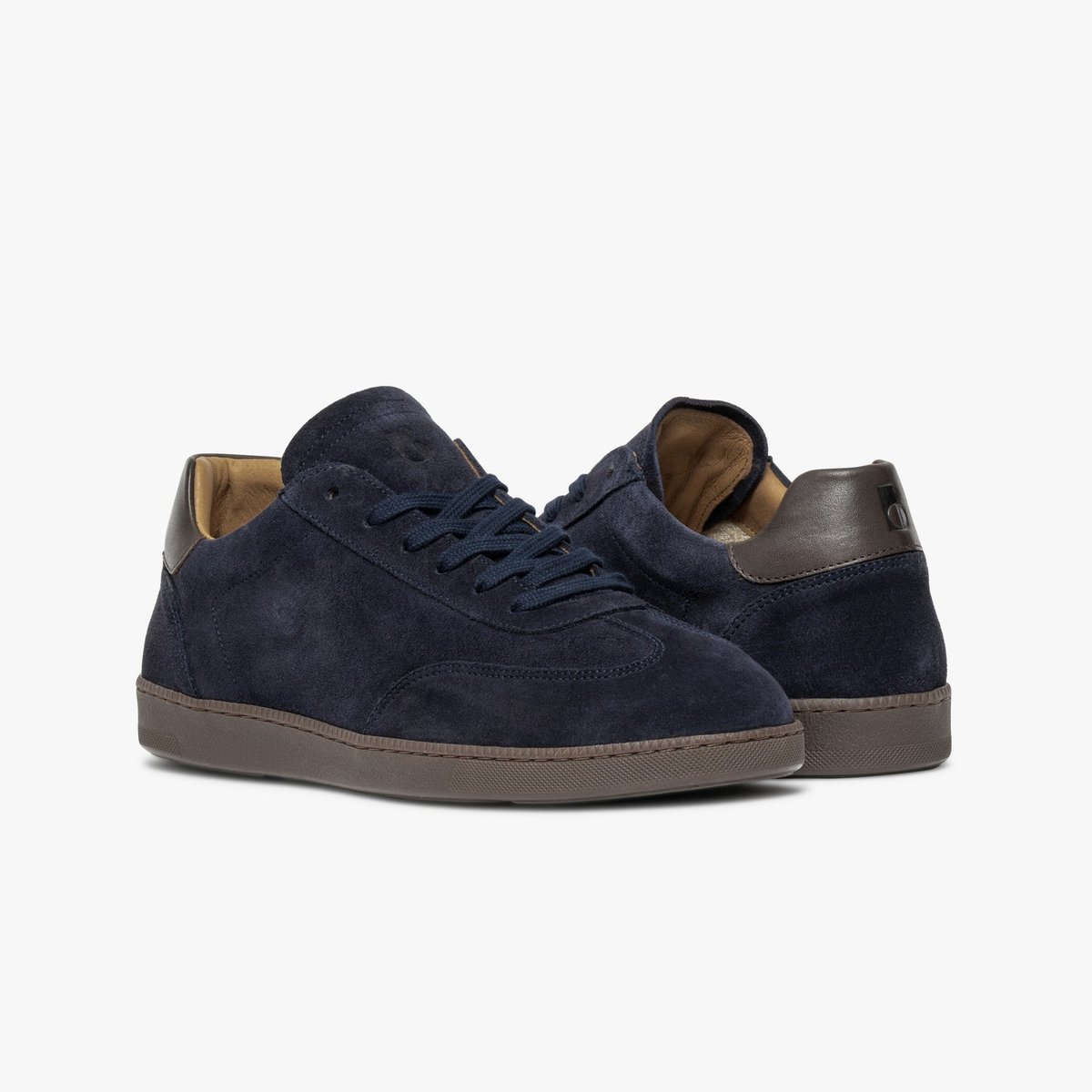 Basket en cuir LIAM bleu marine, BOCAGE