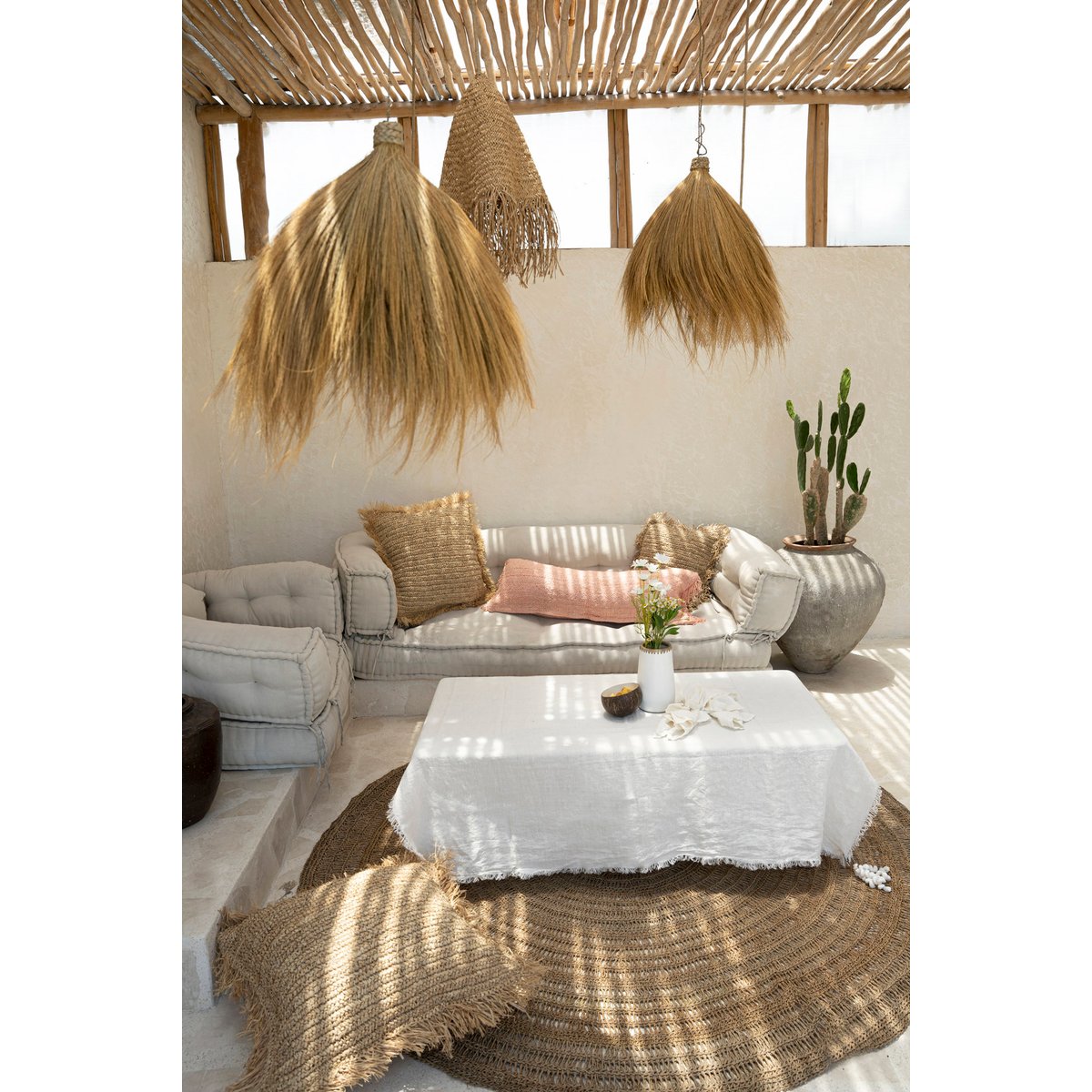Nappe en lin LINEN blanc, BAZAR BIZAR