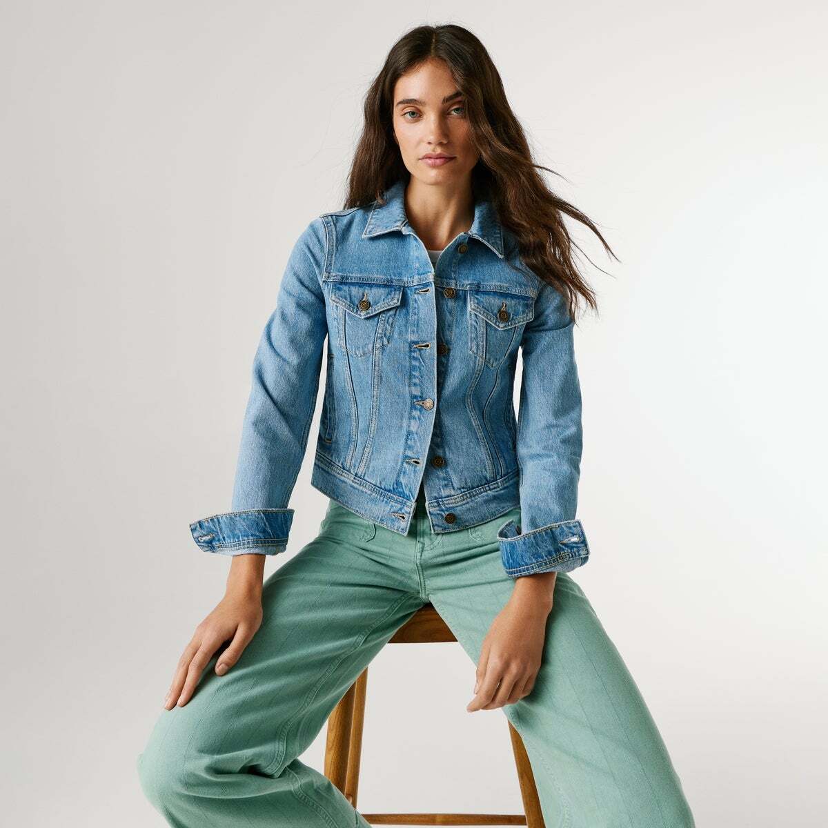 Veste Coupe Slim En Denim vintage sunfade, PEPE JEANS