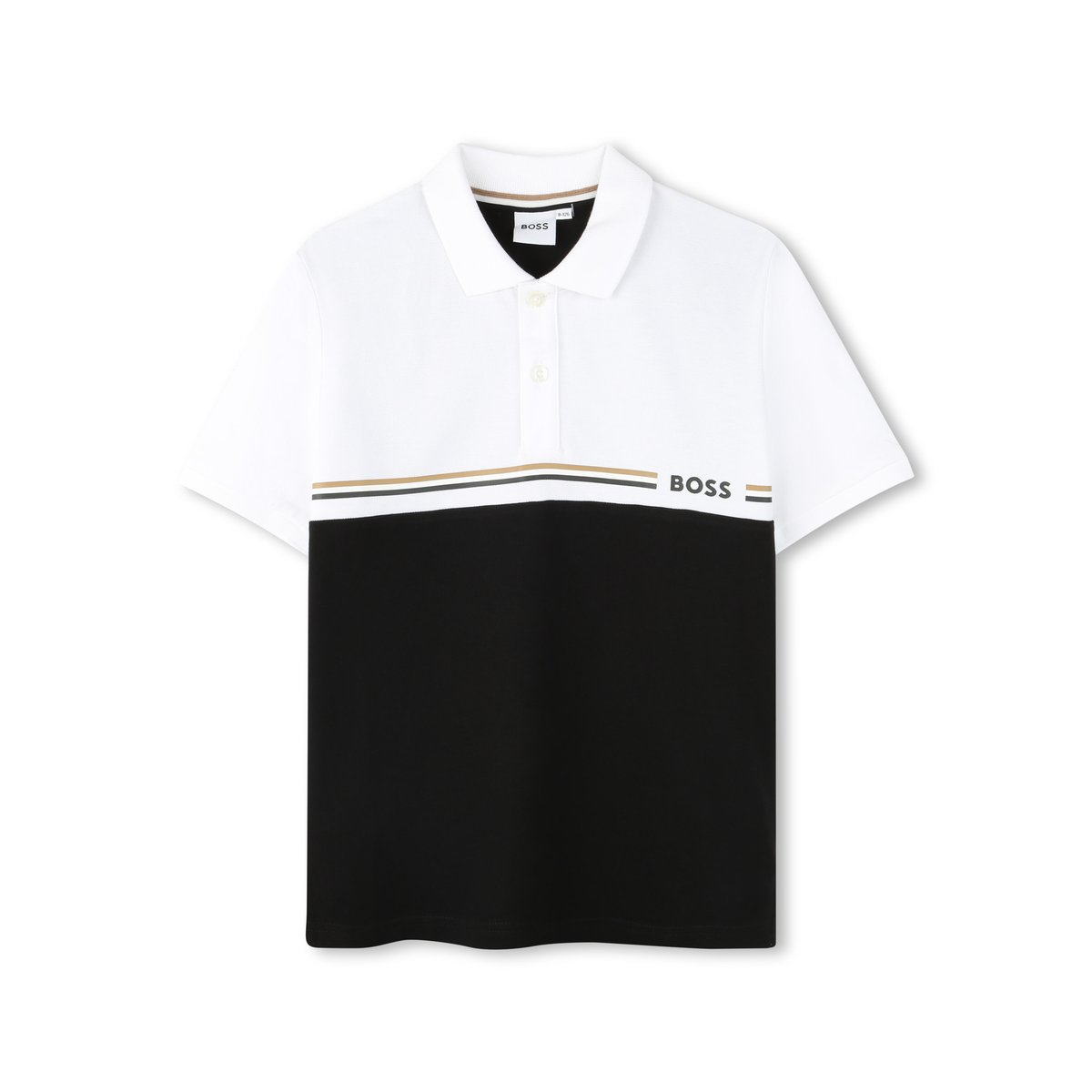 Polo à manches courtes black, BOSS KIDSWEAR