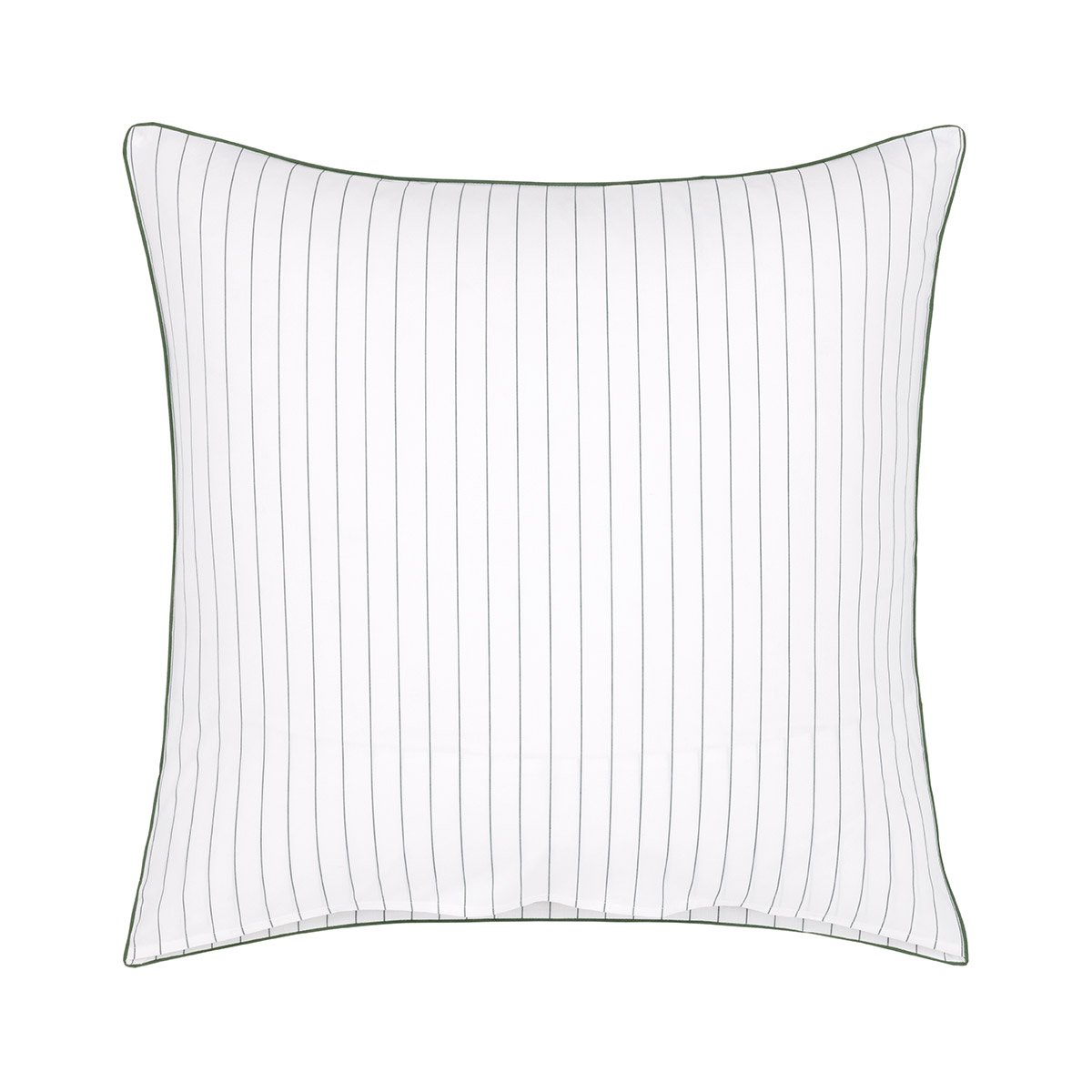Taie d'oreiller en percale de coton, L TENNIS NET vert, LACOSTE HOME