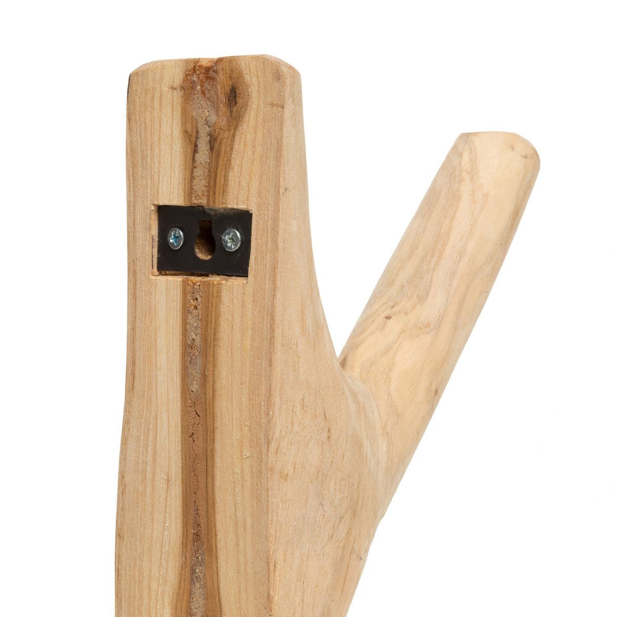 Patère en bois de teck HOOK beige, BAZAR BIZAR