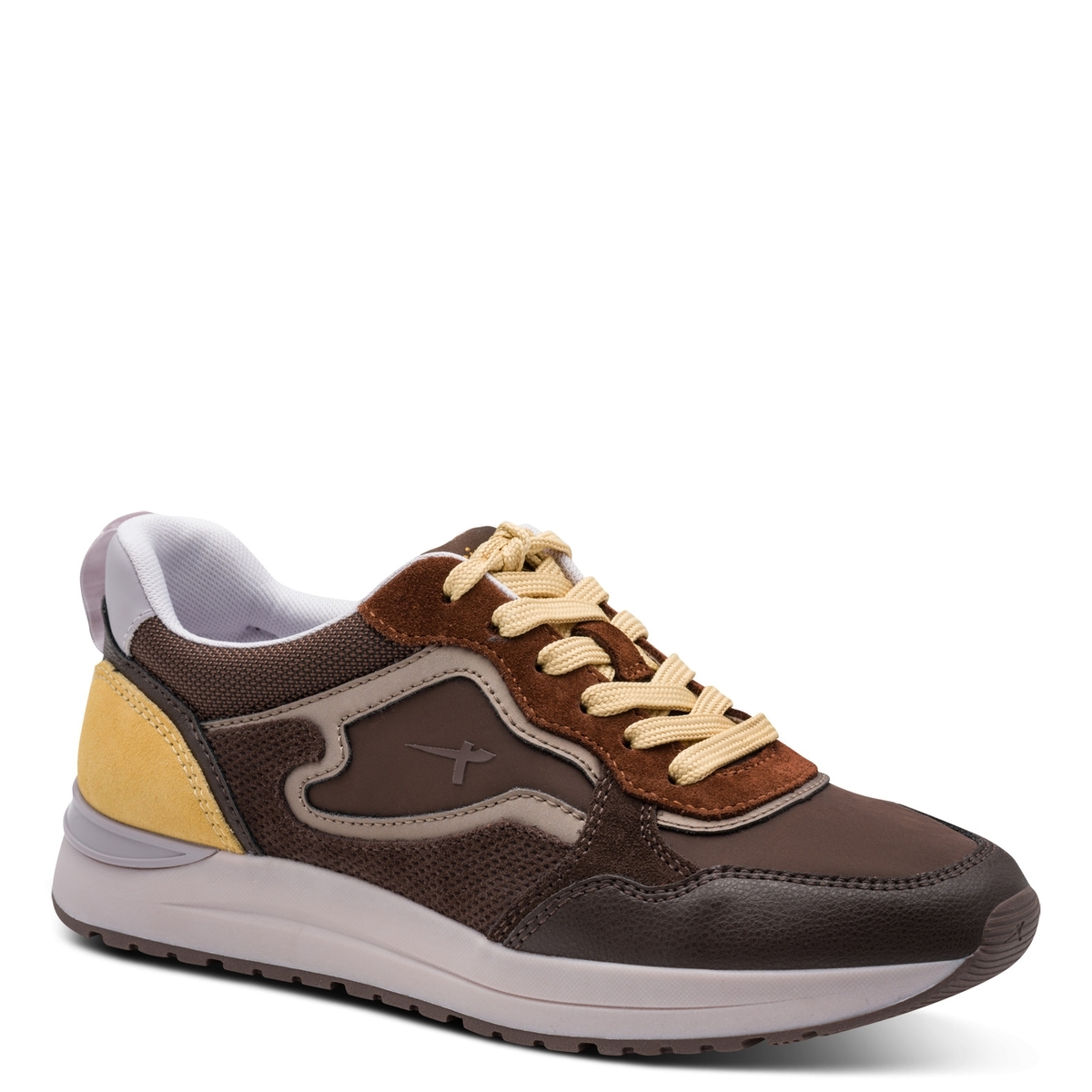 Basket à talon marron mocca combiné, TAMARIS