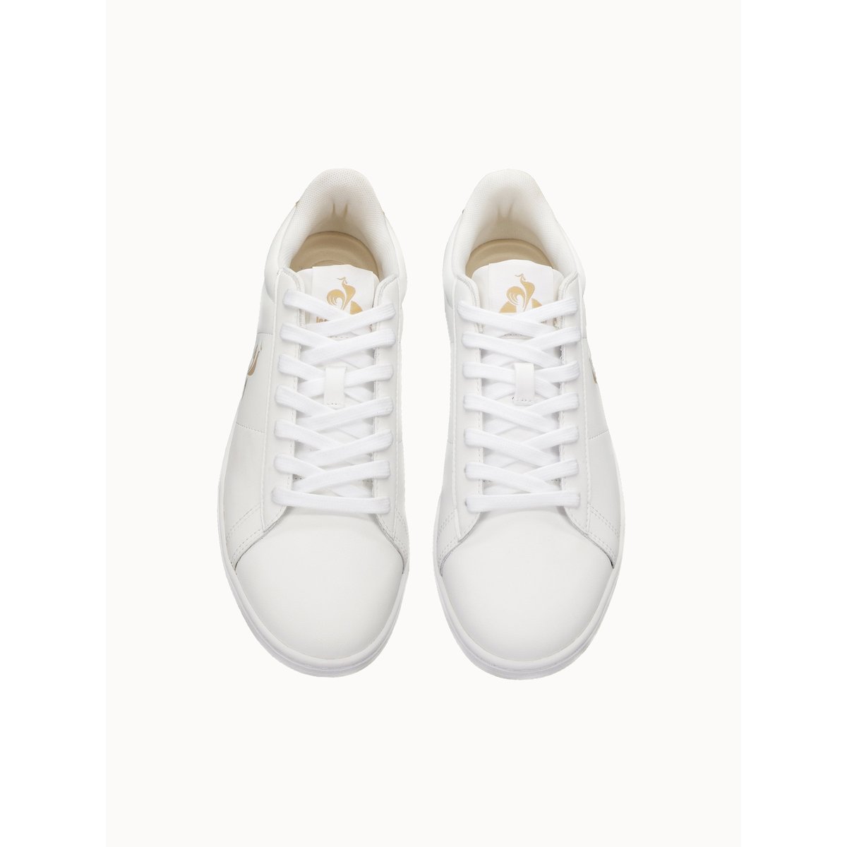 Sneakers en cuir Courtset optical white/tan, LE COQ SPORTIF