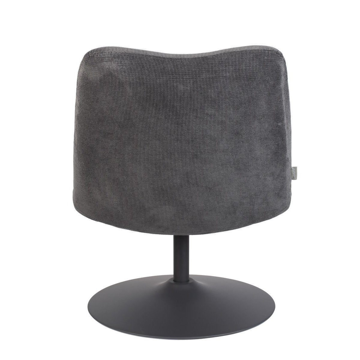 Fauteuil lounge en velours - BUBBA anthracite, ZUIVER