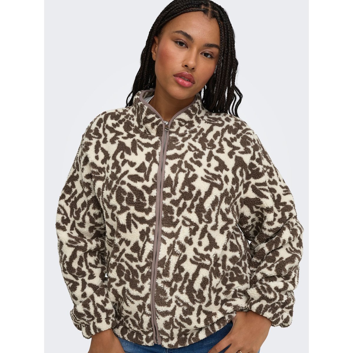 Sweat-Shirt En Polaire marron - bracken, ONLY CARMAKOMA