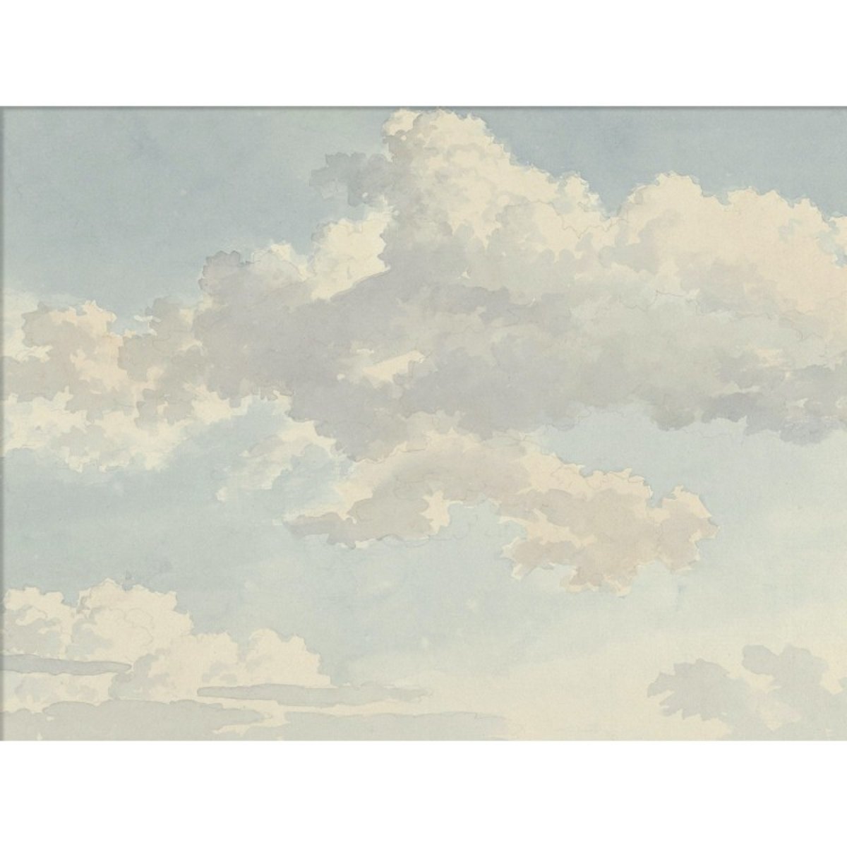 Affiche nuages Clouds IV bleu clair, THE DYBDAHL CO