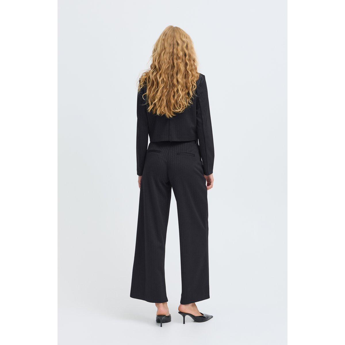 Blazer noir meteorite pinstripe, B.YOUNG