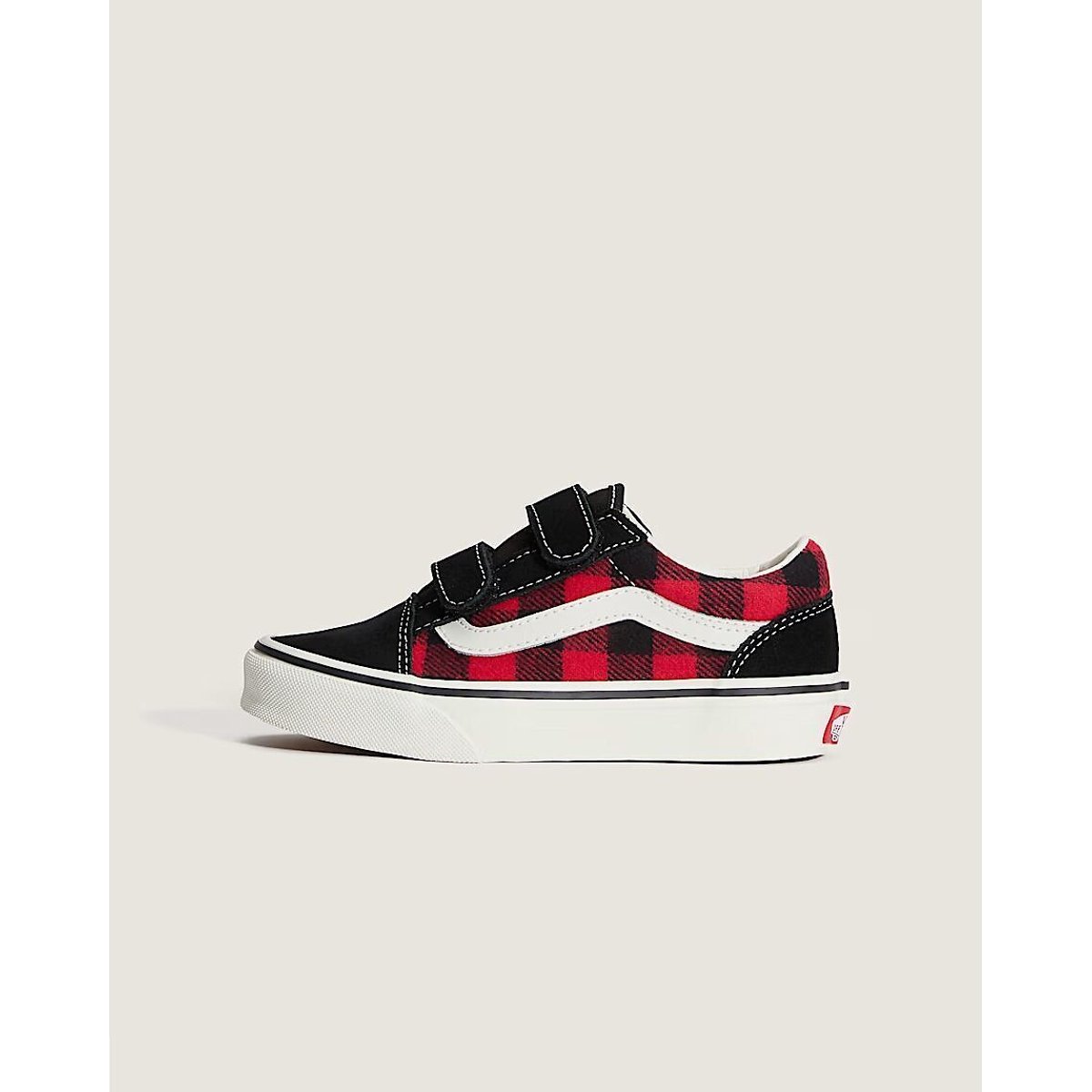 Zapatillas bajas con velcro, UY OLD SKOOL V rojo/negro, VANS