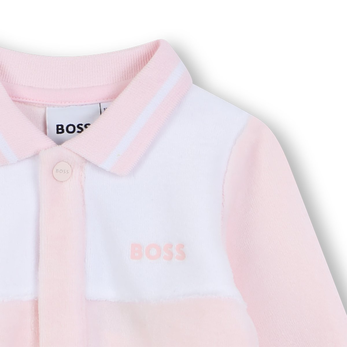 Combinaison à fermeture à pression baby pink, BOSS KIDSWEAR