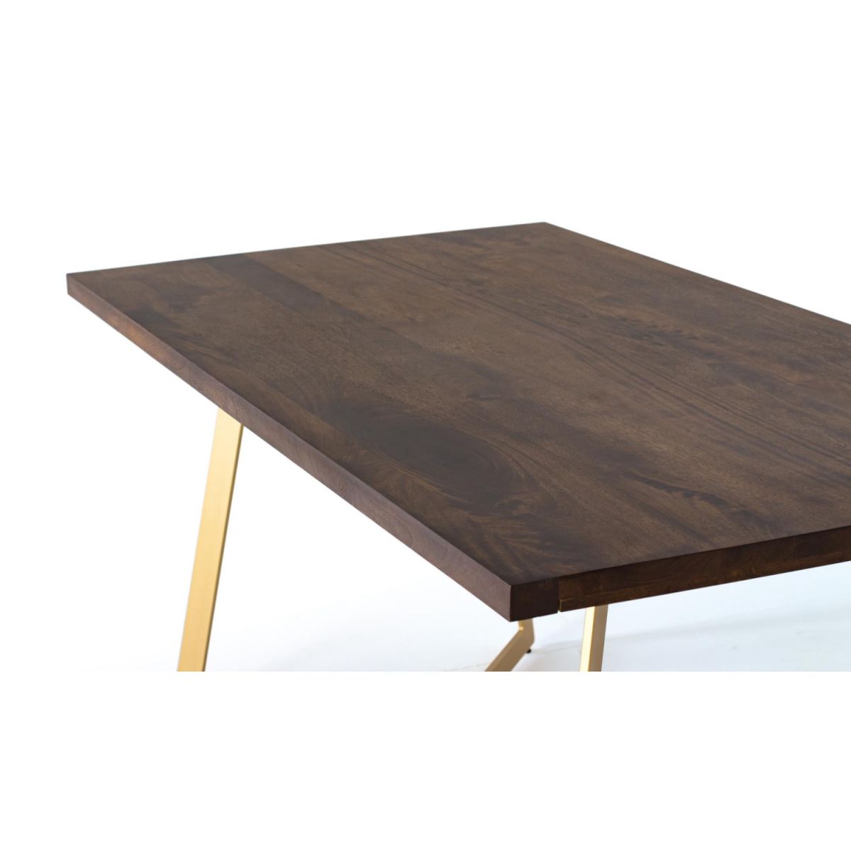 Table à manger Bois Marron - KARIANNE marron, DECORATION D’AUTREFOIS