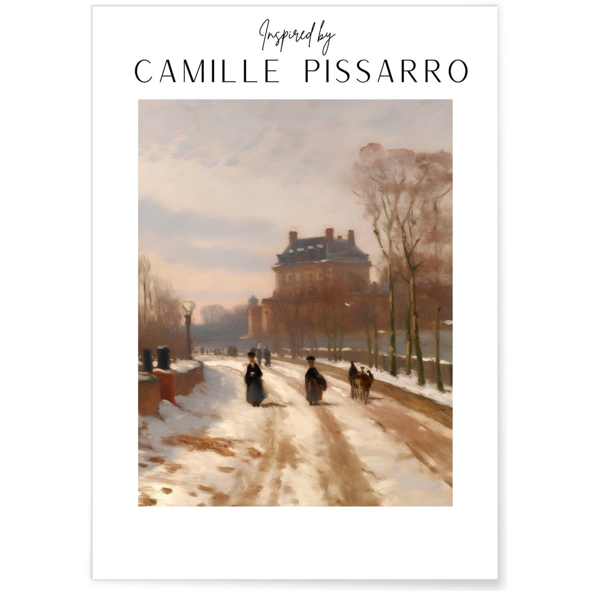 Affiche Camille Pissarro n°12 blanc, L'AFFICHERIE